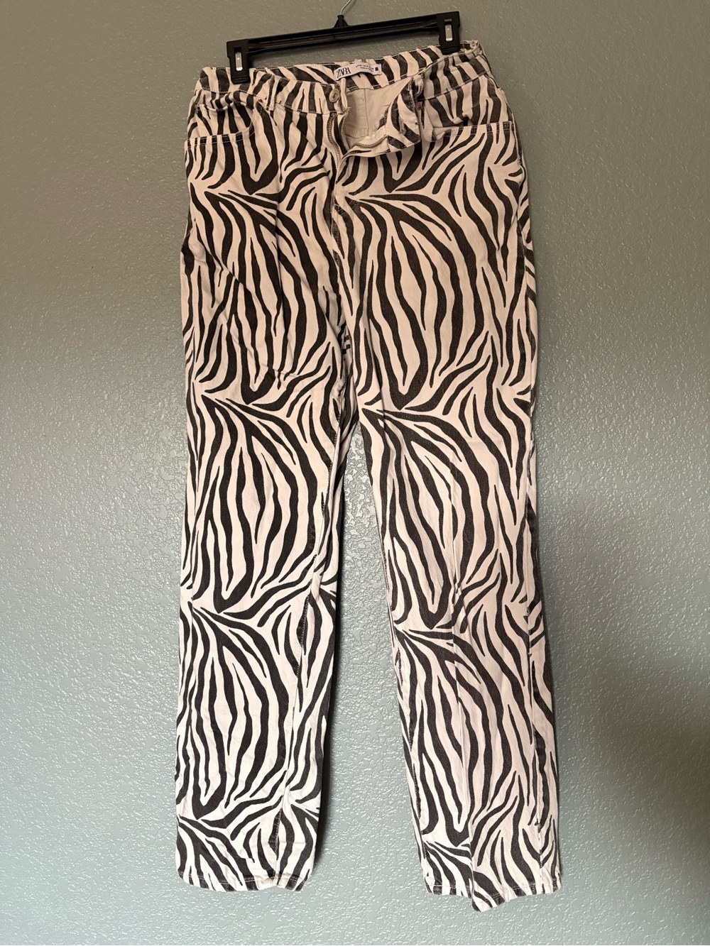 Zebra Print Women’s Jeans - Black & White
